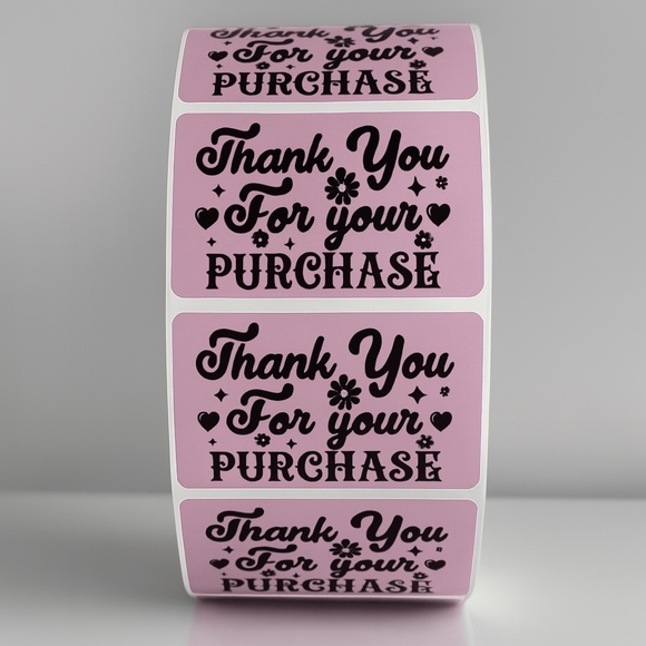 Thank You For Your Purchase Stickers – Labels for Packaging, Boutique - Picture 9 of 11